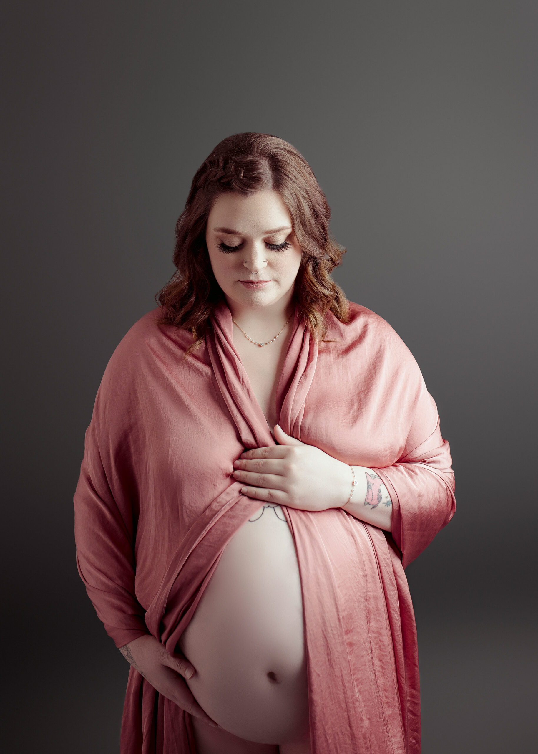 Edmonton Maternity Portraits in Studio