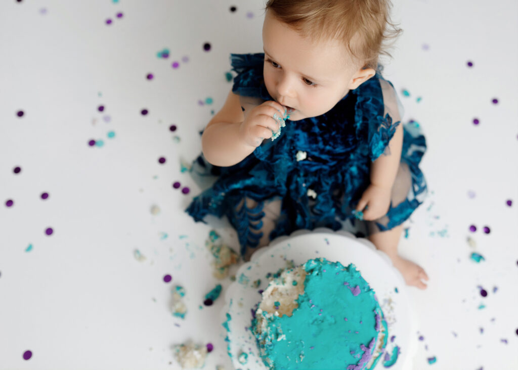 Edmonton Cake Smash Photography Studio cake smash session