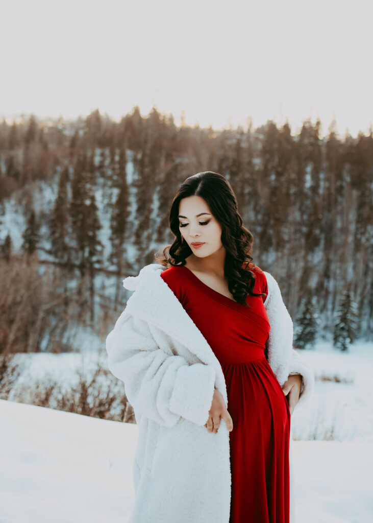 Alberta Outdoor Maternity Photography by Kelsie Kelly Photographer 2025 
